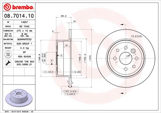 Breco BS 7540 - Disque de frein cwaw.fr