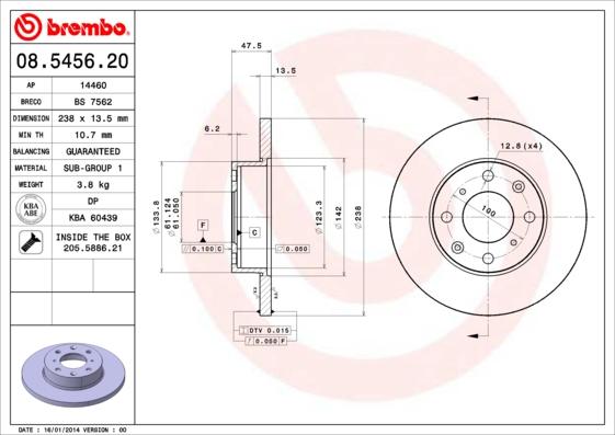 Breco BS 7562 - Disque de frein cwaw.fr