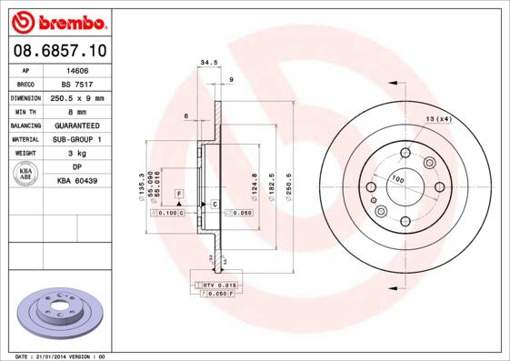 Breco BS 7517 - Disque de frein cwaw.fr