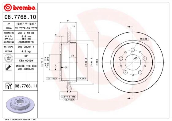 Breco BS 7577 - Disque de frein cwaw.fr