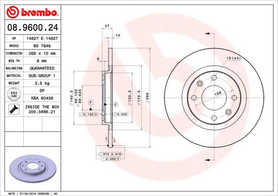 Breco BS 7648 - Disque de frein cwaw.fr