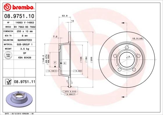 Breco BS 7662 - Disque de frein cwaw.fr