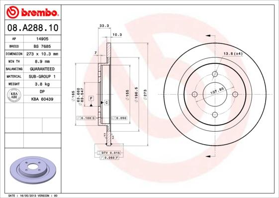 Breco BS 7685 - Disque de frein cwaw.fr