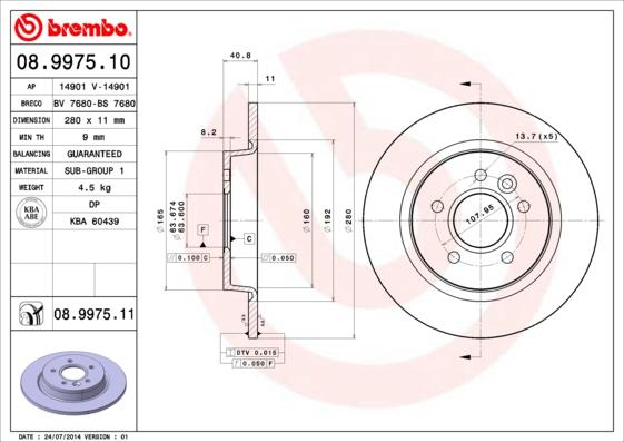 Breco BS 7680 - Disque de frein cwaw.fr