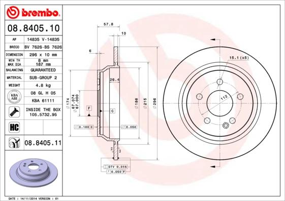 Breco BS 7626 - Disque de frein cwaw.fr