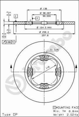 Breco BS 7085 - Disque de frein cwaw.fr