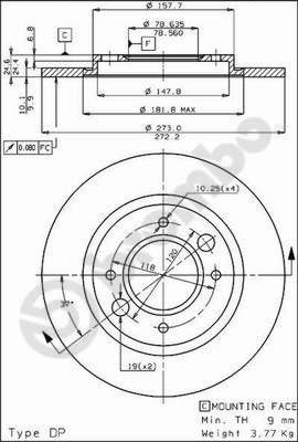 Breco BS 7123 - Disque de frein cwaw.fr