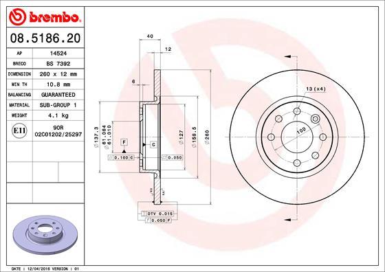 Breco BS 7392 - Disque de frein cwaw.fr