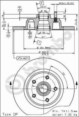 Jurid 561303J - Disque de frein cwaw.fr