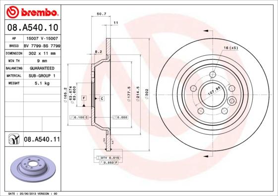 Breco BS 7799 - Disque de frein cwaw.fr