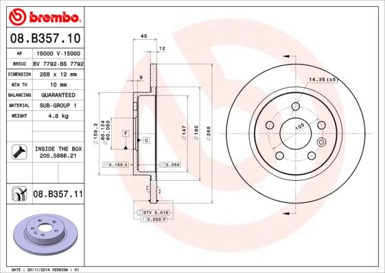 Breco BS 7792 - Disque de frein cwaw.fr