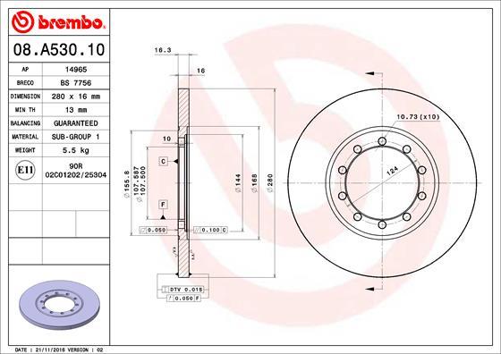 Breco BS 7756 - Disque de frein cwaw.fr