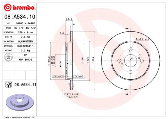 Breco BS 7751 - Disque de frein cwaw.fr