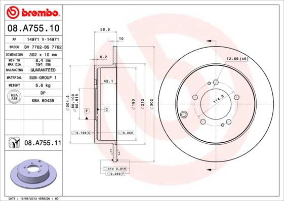 Breco BS 7762 - Disque de frein cwaw.fr