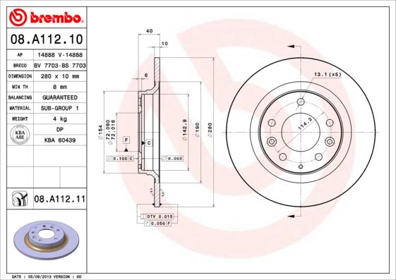 Breco BS 7703 - Disque de frein cwaw.fr