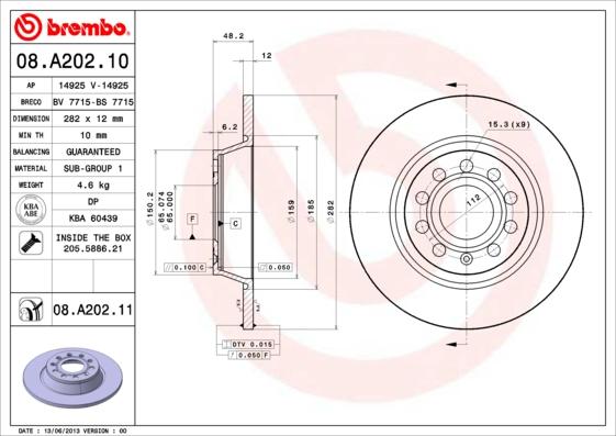 Breco BS 7715 - Disque de frein cwaw.fr