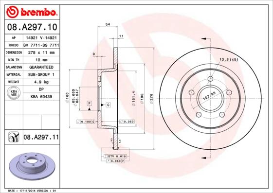 Breco BS 7711 - Disque de frein cwaw.fr