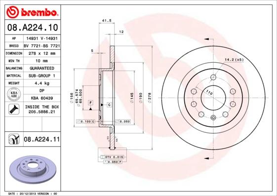 Breco BS 7721 - Disque de frein cwaw.fr