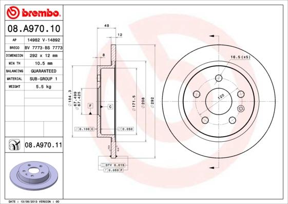 Breco BS 7773 - Disque de frein cwaw.fr