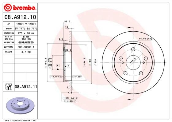 Breco BS 7772 - Disque de frein cwaw.fr