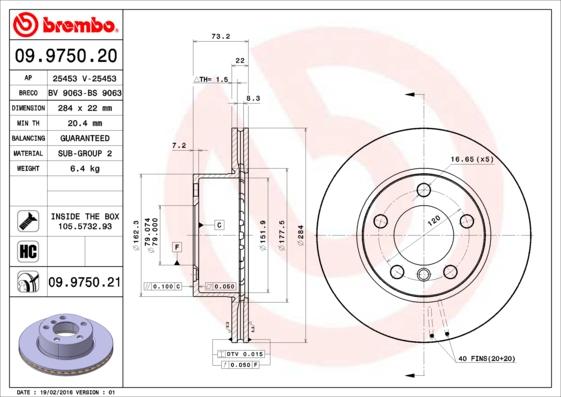 Breco BV 9063 - Disque de frein cwaw.fr