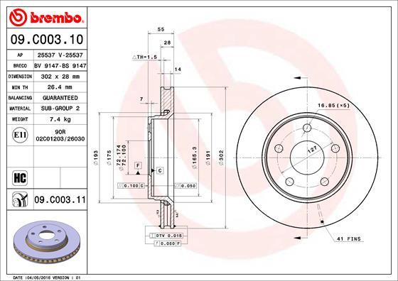 Breco BV 9147 - Disque de frein cwaw.fr