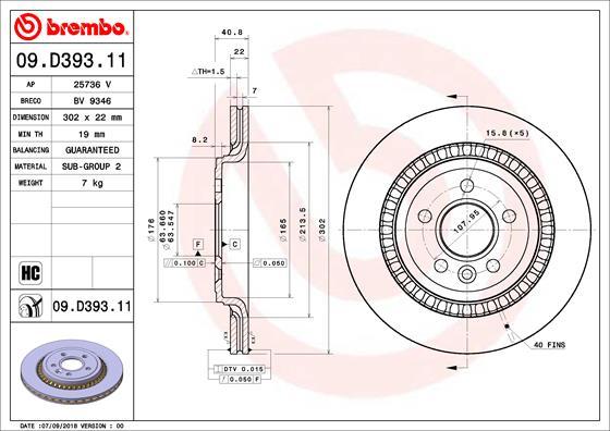 Breco BV 9346 - Disque de frein cwaw.fr