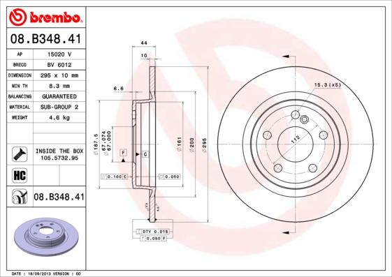 Breco BV 6012 - Disque de frein cwaw.fr