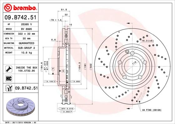 Breco BV 8995 - Disque de frein cwaw.fr