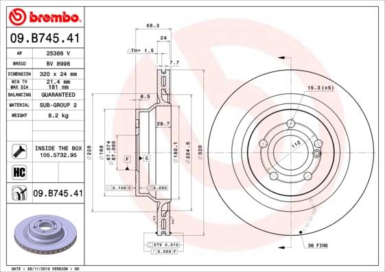 Breco BV 8998 - Disque de frein cwaw.fr