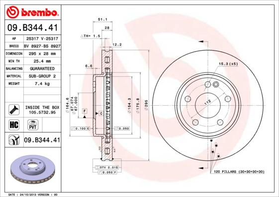 Breco BV 8927 - Disque de frein cwaw.fr