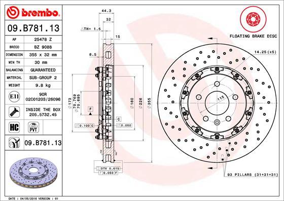 Breco BZ 9088 - Disque de frein cwaw.fr