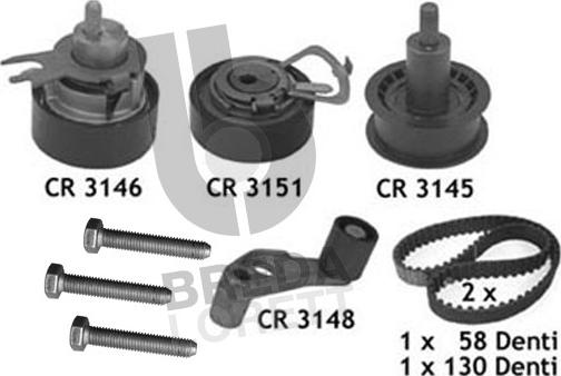 Breda Lorett KCD0289 - Kit de distribution cwaw.fr