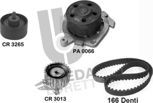 Breda Lorett KPA0589A - Pompe à eau + kit de courroie de distribution cwaw.fr