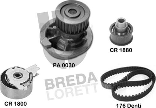 Breda Lorett KPA0021A - Pompe à eau + kit de courroie de distribution cwaw.fr