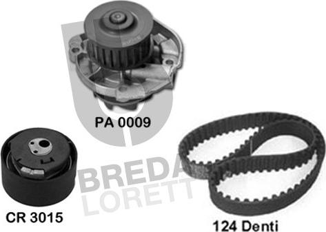 Breda Lorett KPA0100A - Pompe à eau + kit de courroie de distribution cwaw.fr