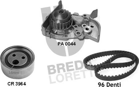 Breda Lorett KPA0371A - Pompe à eau + kit de courroie de distribution cwaw.fr