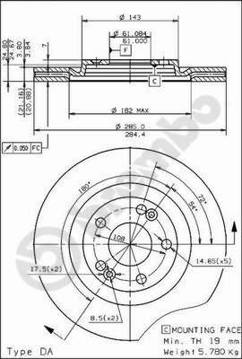 Brembo 09.4626.10 - Disque de frein cwaw.fr