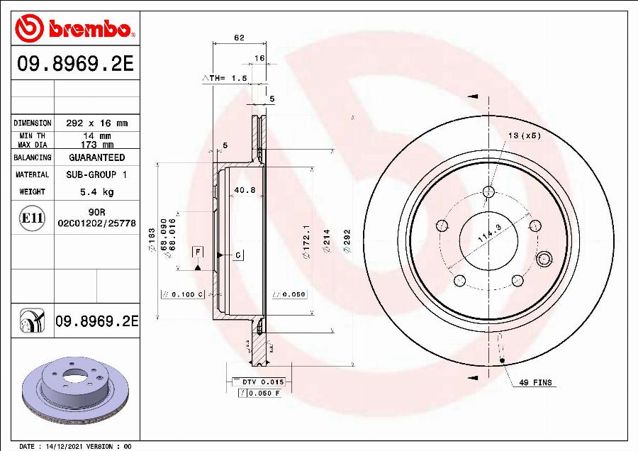 Brembo KT 08 020 - Kit de freins, frein à disques cwaw.fr