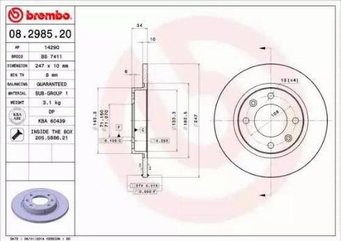 Alpha Brakes HTT-PE-002 - Disque de frein cwaw.fr