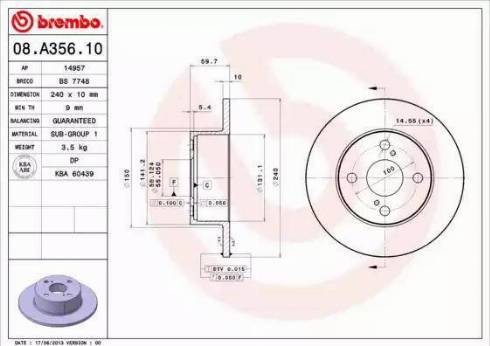 Alpha Brakes HTT-TY-015 - Disque de frein cwaw.fr