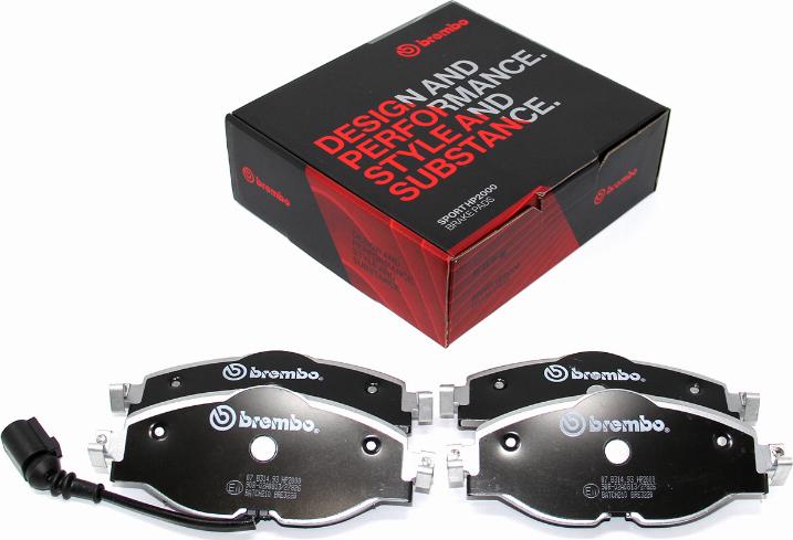 Brembo 07.B314.93 - Kit de plaquettes de freins de haute performance cwaw.fr