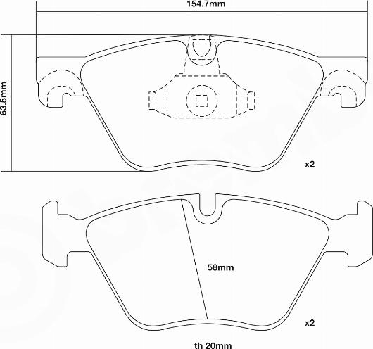 Brembo 07.B314.97 - Kit de plaquettes de freins de haute performance cwaw.fr