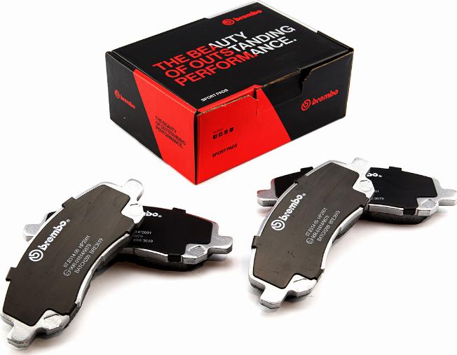 Brembo 07.B314.09 - Kit de plaquettes de freins de haute performance cwaw.fr