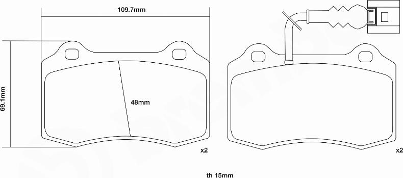 Brembo 07.B314.03 - Kit de plaquettes de freins de haute performance cwaw.fr