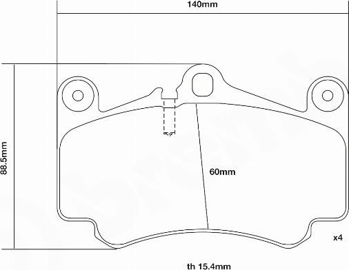 Brembo 07.B314.16 - Kit de plaquettes de freins de haute performance cwaw.fr