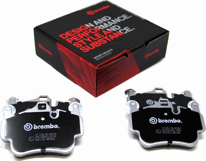 Brembo 07.B314.85 - Kit de plaquettes de freins de haute performance cwaw.fr