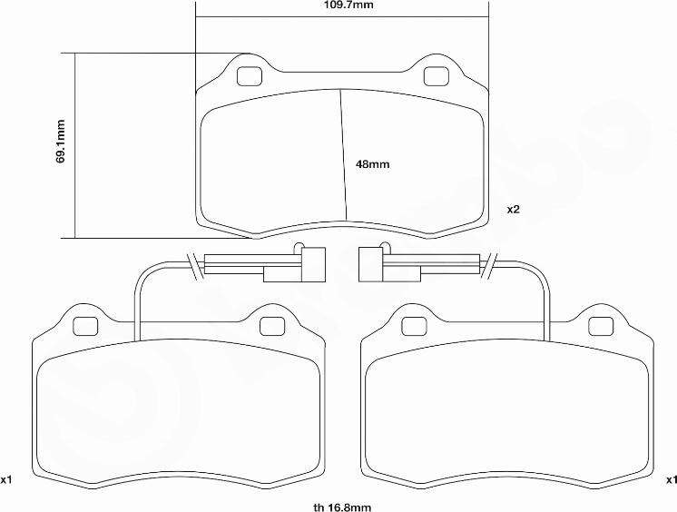 Brembo 07.B314.39 - Kit de plaquettes de freins de haute performance cwaw.fr