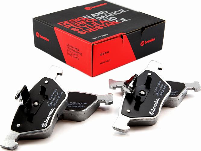 Brembo 07.B314.34 - Kit de plaquettes de freins de haute performance cwaw.fr