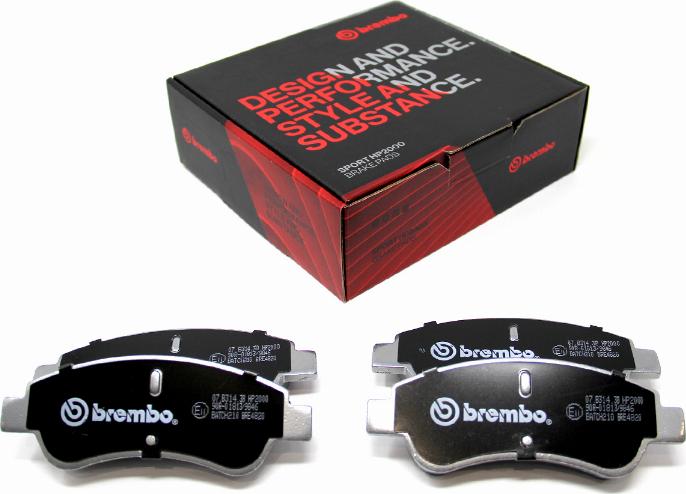 Brembo 07.B314.38 - Kit de plaquettes de freins de haute performance cwaw.fr